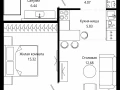 1-комнатная квартира - 4-я улица Марьиной Рощи, 10 / ЖК Мод - фото 1