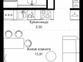 Квартира студия - 4-я улица Марьиной Рощи, 10 / ЖК Мод - фото 1