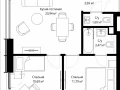 2-комнатная квартира - Волоколамское шоссе, 97 / ЖК Сити Бэй - фото 1