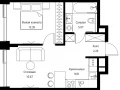1-комнатная квартира - Волоколамское шоссе, 95с2 / ЖК Сити Бэй - фото 1
