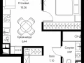 1-комнатная квартира - Волоколамское шоссе, 95с2 / ЖК Сити Бэй - фото 1