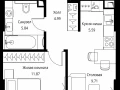 1-комнатная квартира - Волоколамское шоссе, 95с2 / ЖК Сити Бэй - фото 1
