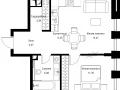 1-комнатная квартира - Волоколамское шоссе, 95с2 / ЖК Сити Бэй - фото 1
