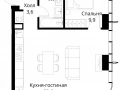 1-комнатная квартира - Волоколамское шоссе, 95/2 / ЖК Сити Бэй - фото 1