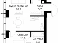 1-комнатная квартира - Волоколамское шоссе, 95/2 / ЖК Сити Бэй - фото 1