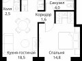 1-комнатная квартира - Волоколамское шоссе, 95/2 / ЖК Сити Бэй - фото 1