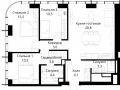 3-комнатная квартира - Волоколамское шоссе, 95/2 / ЖК Сити Бэй - фото 1