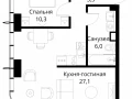 1-комнатная квартира - Волоколамское шоссе, 95/2 / ЖК Сити Бэй - фото 1