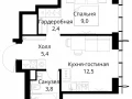1-комнатная квартира - Волоколамское шоссе, 95/2 / ЖК Сити Бэй - фото 1