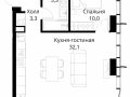 1-комнатная квартира - Волоколамское шоссе, 95/2 / ЖК Сити Бэй - фото 1