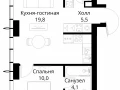 1-комнатная квартира - Волоколамское шоссе, 95/2 / ЖК Сити Бэй - фото 1