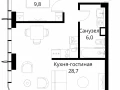 1-комнатная квартира - Волоколамское шоссе, 95/2 / ЖК Сити Бэй - фото 1
