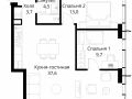 2-комнатная квартира - Волоколамское шоссе, 95/2 / ЖК Сити Бэй - фото 1