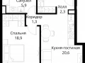 1-комнатная квартира - Волоколамское шоссе, 95/2 / ЖК Сити Бэй - фото 1