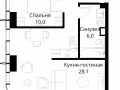 1-комнатная квартира - Волоколамское шоссе, 95/2 / ЖК Сити Бэй - фото 1