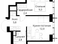 1-комнатная квартира - Волоколамское шоссе, 95/2 / ЖК Сити Бэй - фото 1