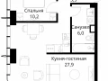 1-комнатная квартира - Волоколамское шоссе, 95/2 / ЖК Сити Бэй - фото 1