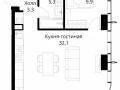 1-комнатная квартира - Волоколамское шоссе, 95/2 / ЖК Сити Бэй - фото 1