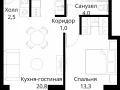 1-комнатная квартира - Волоколамское шоссе, 95/2 / ЖК Сити Бэй - фото 1