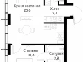 1-комнатная квартира - Волоколамское шоссе, 95/2 / ЖК Сити Бэй - фото 1