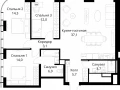 3-комнатная квартира - Волоколамское шоссе, 95/2 / ЖК Сити Бэй - фото 1