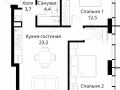 2-комнатная квартира - Волоколамское шоссе, 95/2 / ЖК Сити Бэй - фото 1