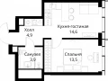 1-комнатная квартира - Волоколамское шоссе, 95/2 / ЖК Сити Бэй - фото 1
