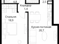 1-комнатная квартира - Волоколамское шоссе, 95/2 / ЖК Сити Бэй - фото 1