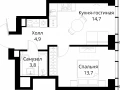 1-комнатная квартира - Волоколамское шоссе, 95/2 / ЖК Сити Бэй - фото 1
