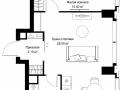 1-комнатная квартира - Серегина, 5 / ЖК С5 - фото 1