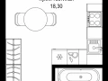 Квартира студия - Вишневая, 7 / ЖК СИТИДЗЕН - фото 1