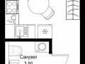 Квартира студия - Вишневая, 7 / ЖК СИТИДЗЕН - фото 1
