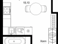 Квартира студия - Вишневая, 7 / ЖК СИТИДЗЕН - фото 1