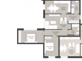 3-комнатная квартира, 84.14 м2 , 3 этаж, 9-я просека 2 линия - фото 1