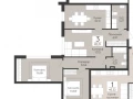3-комнатная квартира, 85.31 м2 , 2 этаж, 9-я просека 2 линия - фото 1