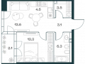 2-комнатная квартира - Орджоникидзе, 10 / ЖК SHIFT - фото 1