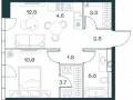 2-комнатная квартира - Орджоникидзе, 10 / ЖК SHIFT - фото 1