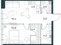 2-комнатная квартира - Орджоникидзе, 10 / ЖК SHIFT - фото 1