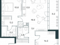 3-комнатная квартира - Орджоникидзе, 10 / ЖК SHIFT - фото 1