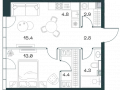 2-комнатная квартира - Орджоникидзе, 10 / ЖК SHIFT - фото 1