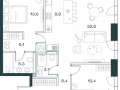 3-комнатная квартира - Орджоникидзе, 10 / ЖК SHIFT - фото 1