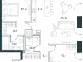 3-комнатная квартира - Орджоникидзе, 10 / ЖК SHIFT - фото 1