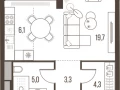 1-комнатная квартира - Летниковская, 11 / ЖК HIGH LIFE - фото 1