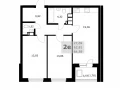 2-комнатная квартира - Советской Армии, / ЖК Комфорт - фото 1