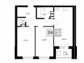 2-комнатная квартира - Советской Армии, / ЖК Комфорт - фото 1