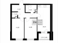 2-комнатная квартира - Советской Армии, / ЖК Комфорт - фото 1