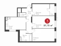 3-комнатная квартира - Масленникова пр-кт, 14 А / ЖК Панова Парк - фото 1