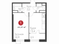 1-комнатная квартира - Масленникова пр-кт, 14 А / ЖК Панова Парк - фото 1