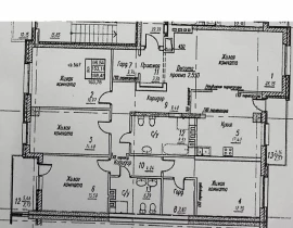 Продажа 5-комнатной квартиры от собственника, 157.5 м2, 5 этаж, Самарская, 200а  - план фото 1