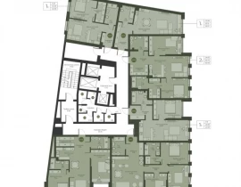 2-комнатная квартира, 65.43 м2 , 7 этаж, Ново-Садовая улица  - план фото 1